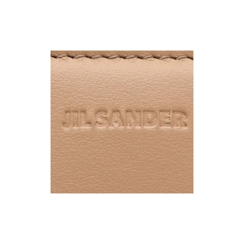 JIL SANDER Leather Wallet Women's Peach Pink-5