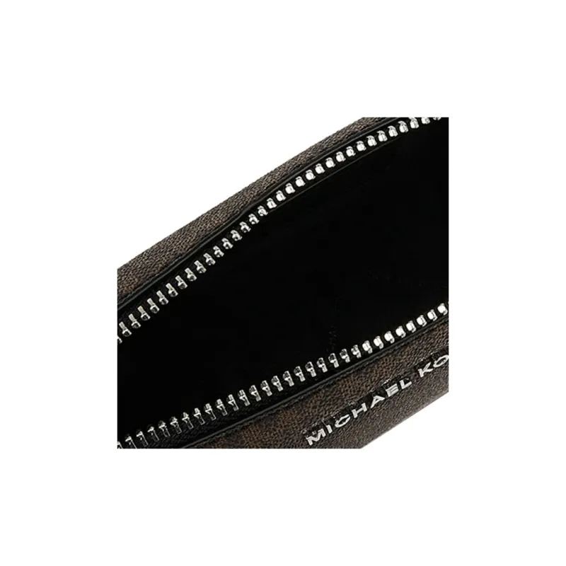 MICHAEL KORS MK Cooper Artificial Leather Clutch Medium Size Men's Dark Brown/Black-4