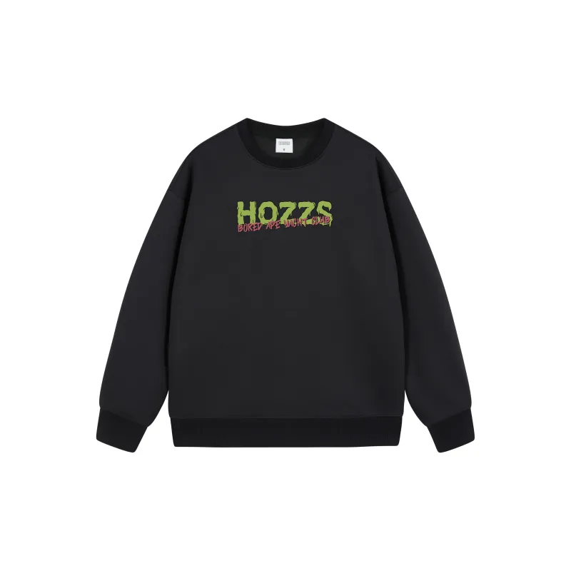 HOZZS x WULIAOYUAN LIANMINGKUAN Crew Neck Pullover Fleece Lined Hoodies & Sweatshirts Unisex-23