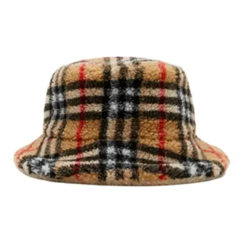 Burberry Vintage Check Fleece Bucket Hat