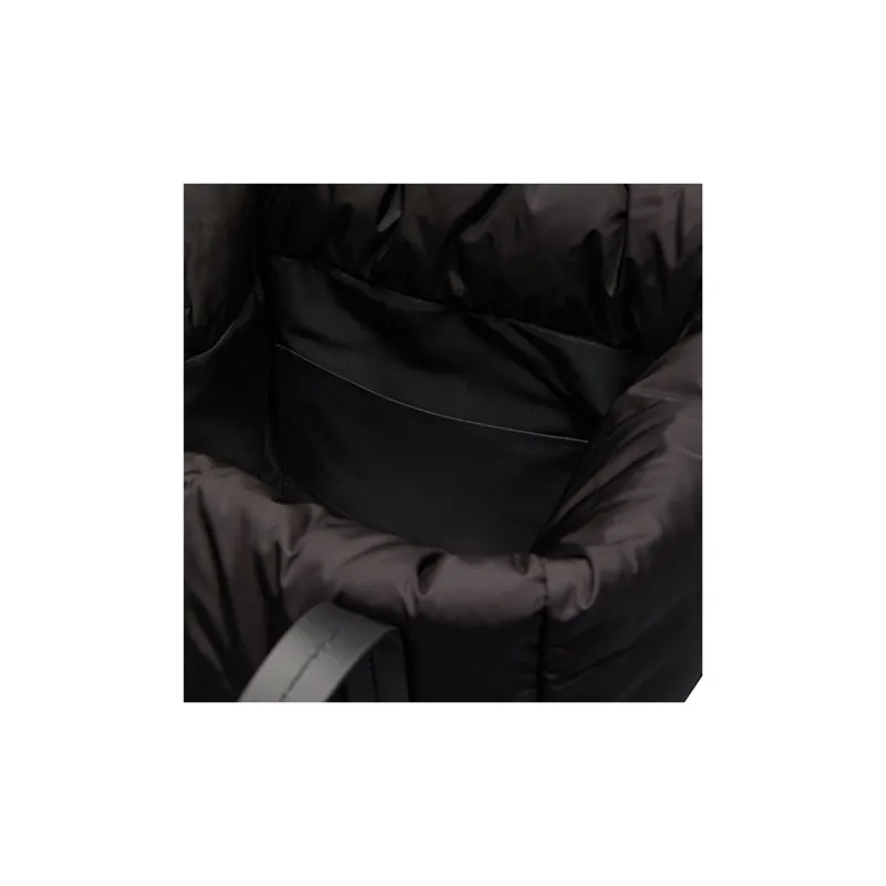 Moncler Nylon With Cow Leather Tote Bag, Shopping Bag, Shoulder Bag, Handbag Women's Black-3