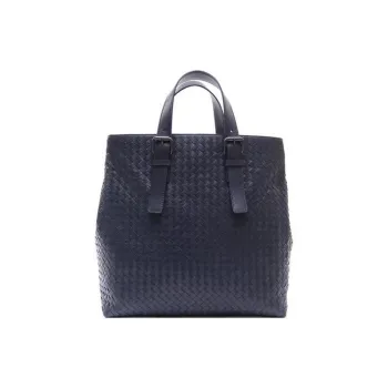 Bottega Veneta Sheepskin Tote Bag Shopping Bag Handbag Men's Marine Blue