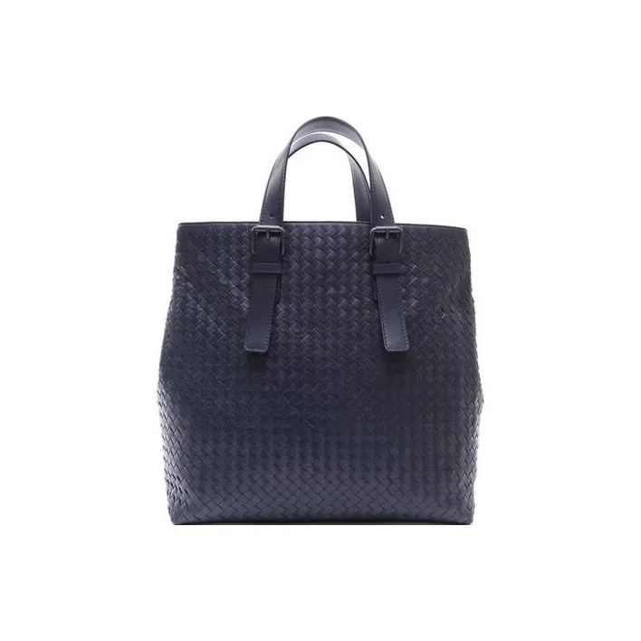 Bottega Veneta Sheepskin Tote Bag Shopping Bag Handbag Men's Marine Blue-0