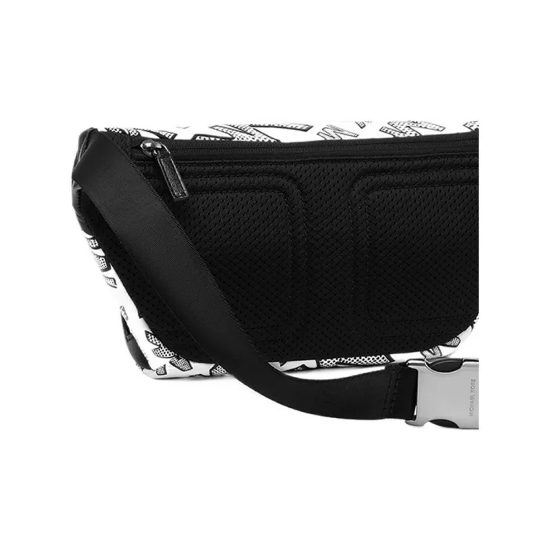 MICHAEL KORS Fabric Sling Bag, Fanny Pack Trumpets Men's White & Blue-4