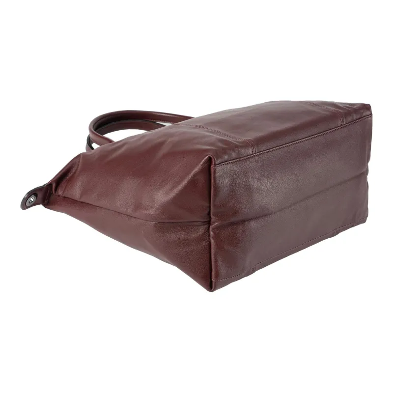 LONGCHAMP Le Pliage Metis Leather Shoulder Bag Crossbody Bag Handbag Women's Burgundy-4