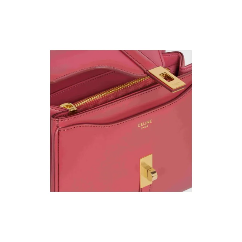 CELINE 16 Cow Leather Shoulder Bag Crossbody Bag Handbag Mini Women's Candy Color/Pink-4