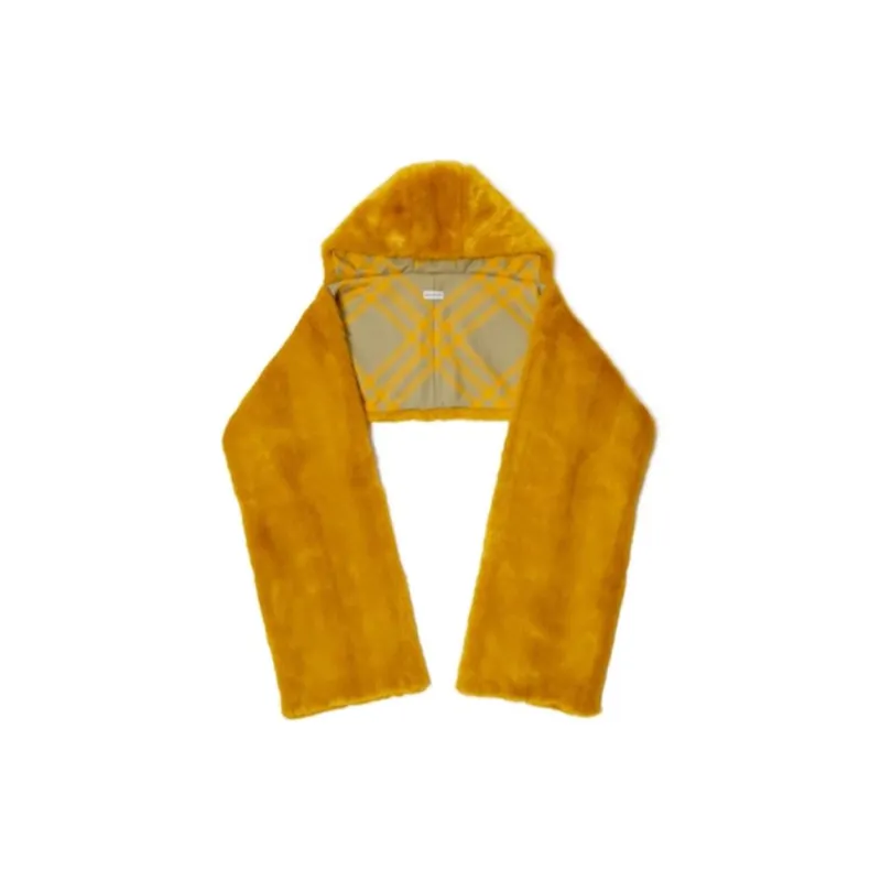Burberry Faux-fur Hooded Scarf-0