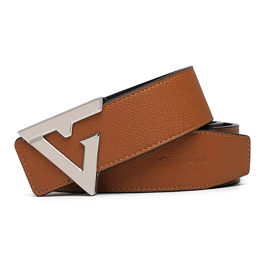 TangGuh Design Buckle Wear Resistant Cow Leather Leather Belts Men's Width 3.5CM-1