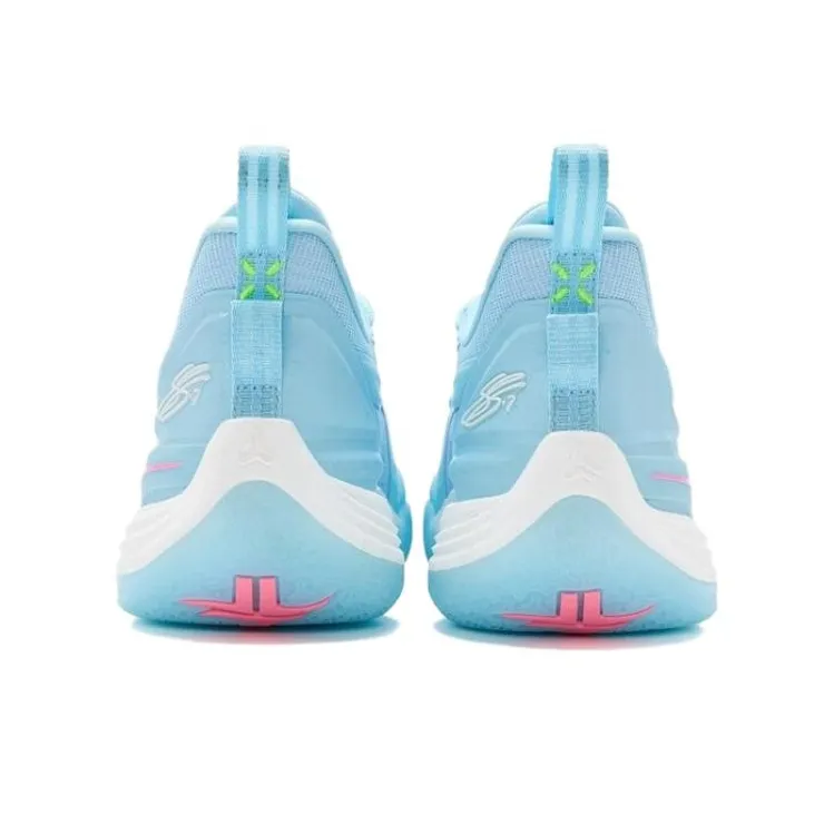 XTEP Jeremy Lin Three Generations JLIN3 Cushioned Slip Resistant Low Top Performance Basketball Shoes Men's Cirrus Blue-4