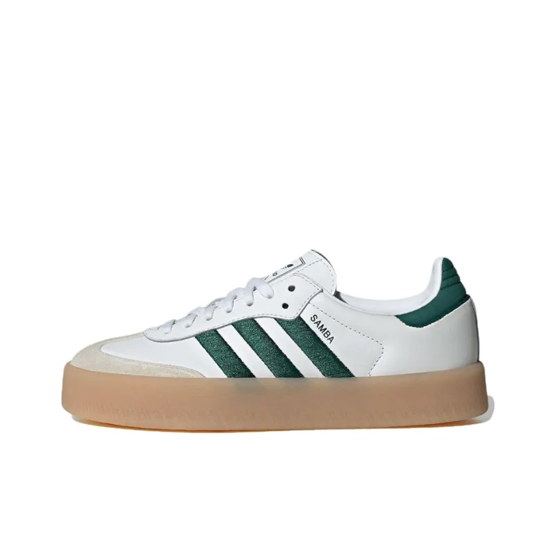 Adidas Sambae White Collegiate Green Gum Women's-0
