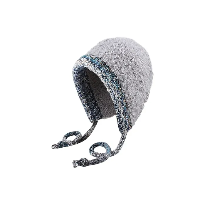 FREE RABBITⅡ Drawstring Lace Up Beanies Women's-4