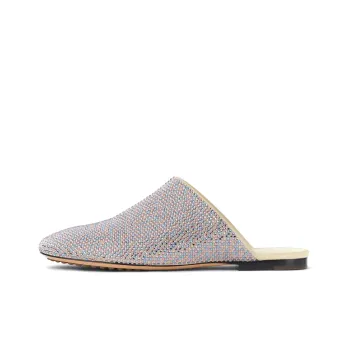 Bottega Veneta Rubber Sole Odor Resistant Slide Slippers Women's Blue Pink