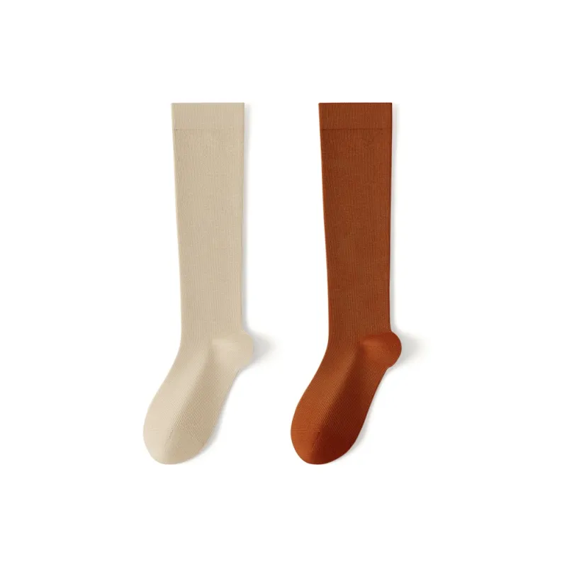 SHIWAJI Knee High Socks Women's 2 Pack-3