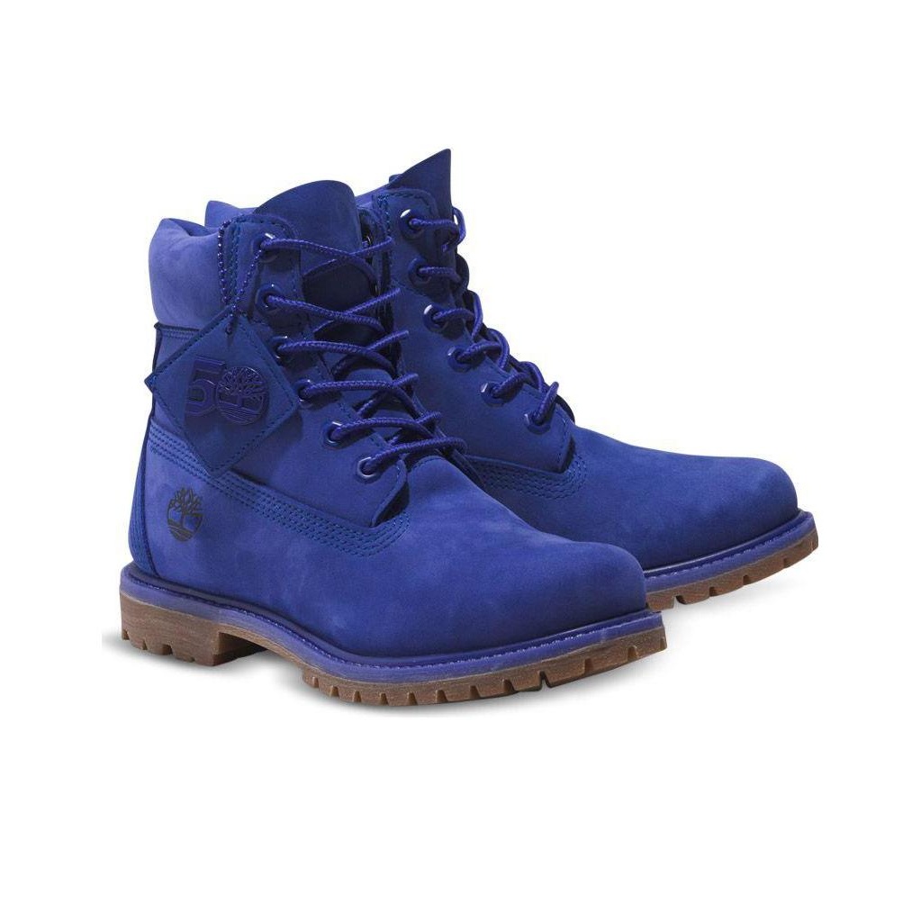 Timberland 6 Inch Premium Boot Toddler 50th Anniversary Bright Blue Cheap Rcj Jordan Outlet