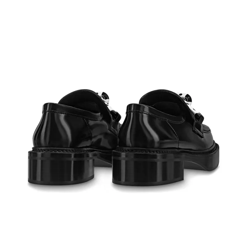 LOUIS VUITTON X Yk Academy Loafers 'Black With White' Women's-3