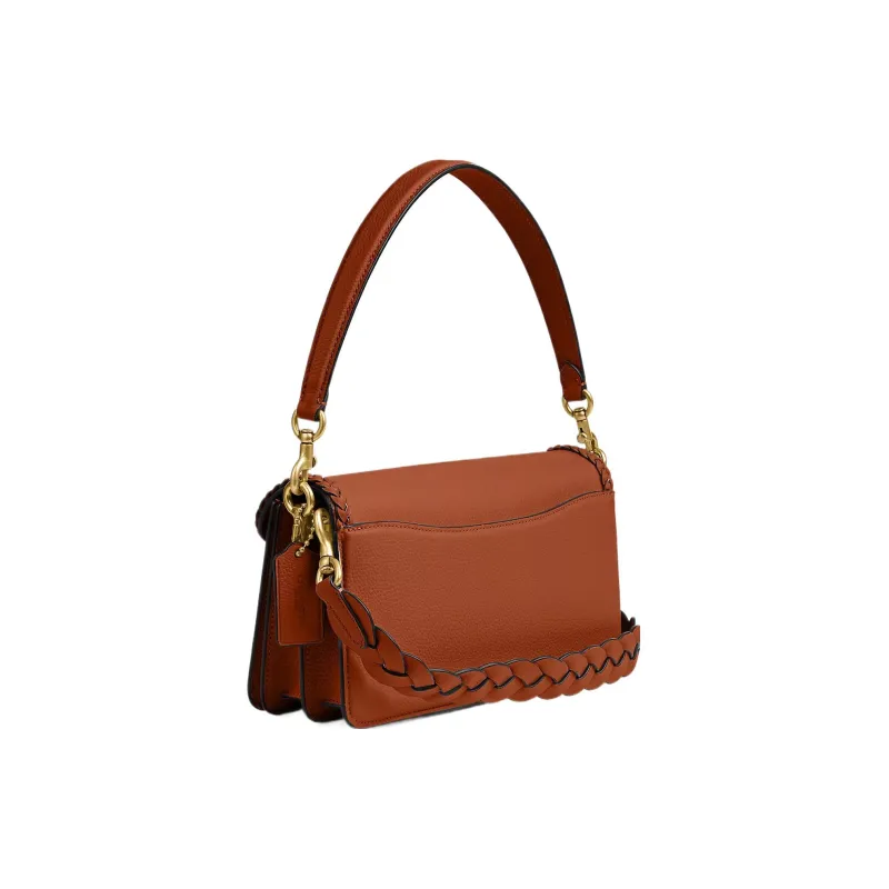 COACH Tabby Smooth Calf Leather Handbag, Shoulder Bag Medium Size Women's Brown-1