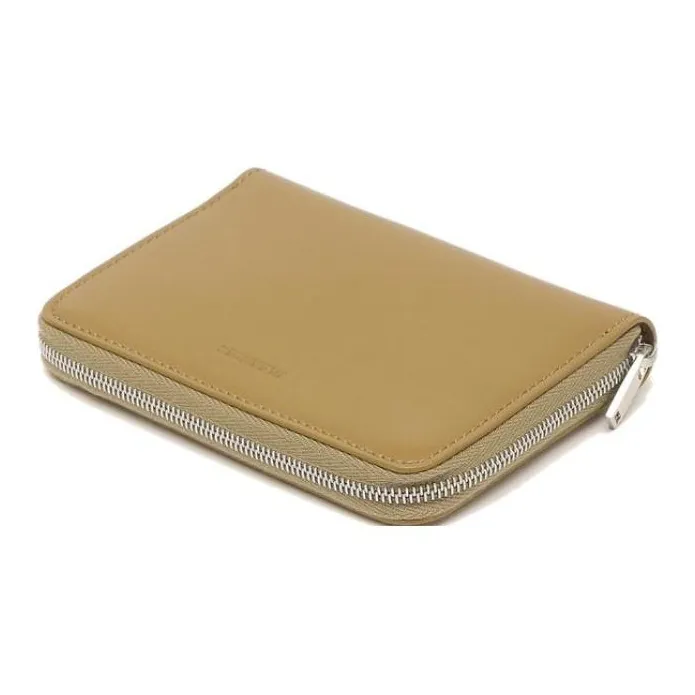 JIL SANDER Leather Wallet Mini Men's Earth Yellow-3