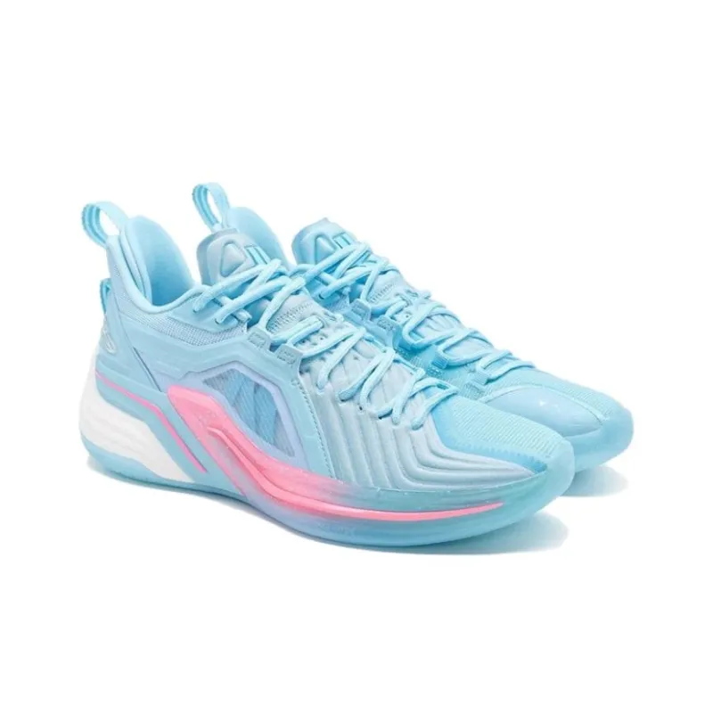 XTEP Jeremy Lin Three Generations JLIN3 Cushioned Slip Resistant Low Top Performance Basketball Shoes Men's Cirrus Blue-2