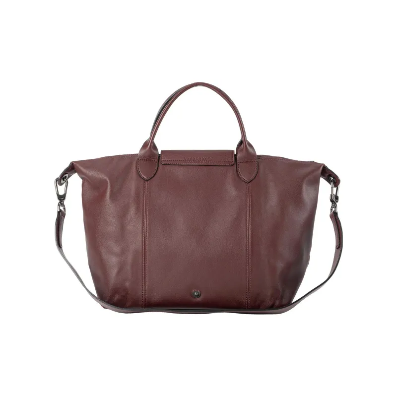 LONGCHAMP Le Pliage Metis Leather Shoulder Bag Crossbody Bag Handbag Women's Burgundy-3