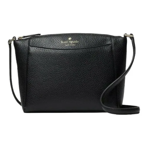 Kate Spade Litchi Grain Leather Shoulder Bag, Crossbody Bag Women's Black