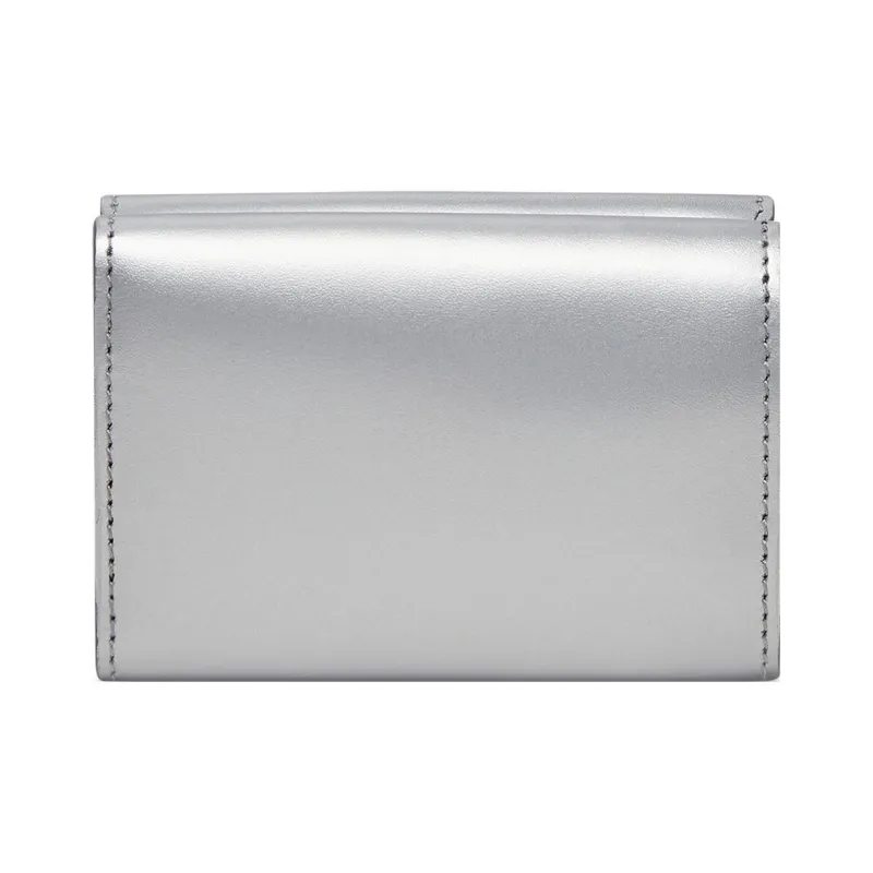 Balenciaga ESSENTIAL Calfskin Wallet Mini Women's Silver-1