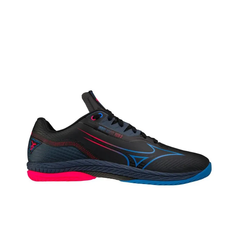 Mizuno Wave Drive Non slip Lightweight Low Top Running Shoes Men's Black Blue-1