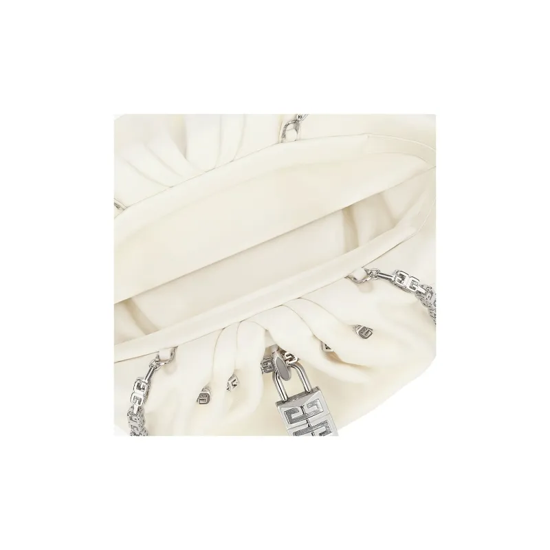 Givenchy 4G Soft Sheepskin Shoulder Bag Handbags Shoulder Bags Women's Ivory-3