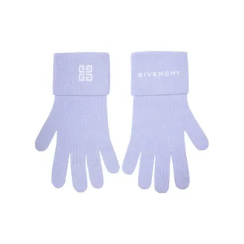 GIVENCHY Knit Gloves Unisex Purple