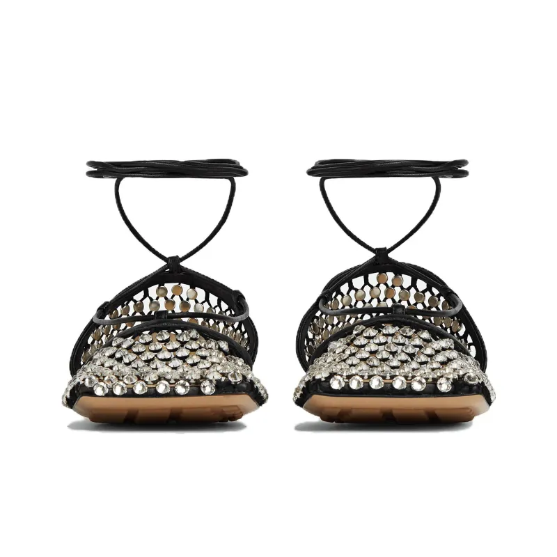 Bottega Veneta Stretch Casual Single Shoes Women's Black-2