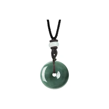 Qing Yi Bean Type Jadeite Pendants Unisex