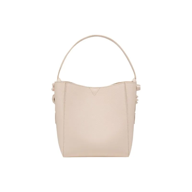 CL LUBOTING Grained Calfskin Bucket Bags Shoulder Bag Crossbody Bag Handbag Mini Women's Milk White-0