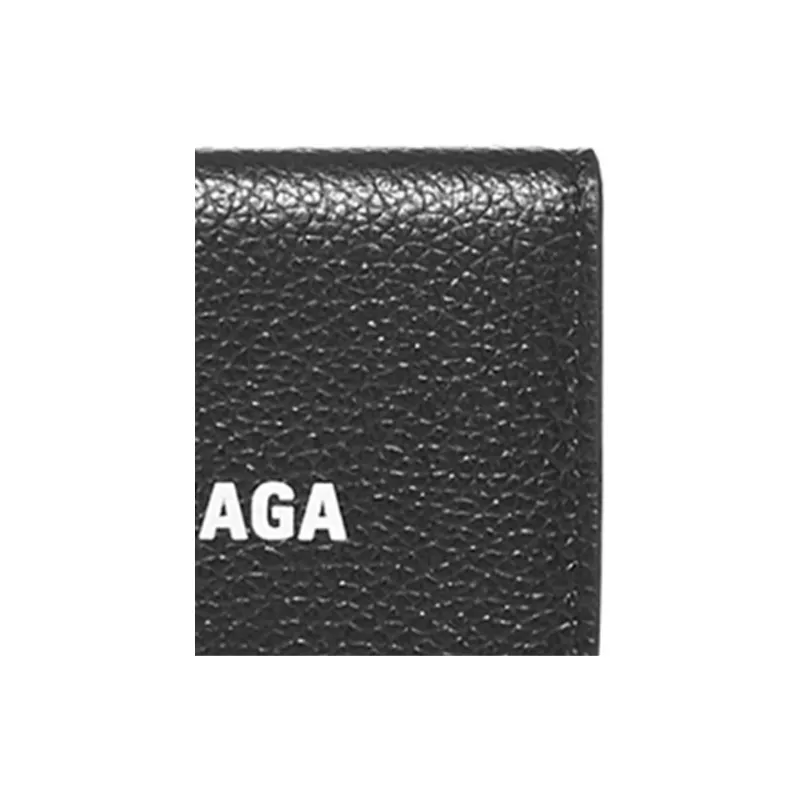 Balenciaga Cow Leather Wallet Women's Black-4