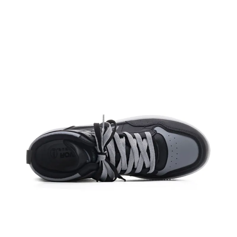 Warrior Wing Series Slip Resistant Cushioning Wear Resistant Lightweight High Top Skateboard Shoes Men's Black-11