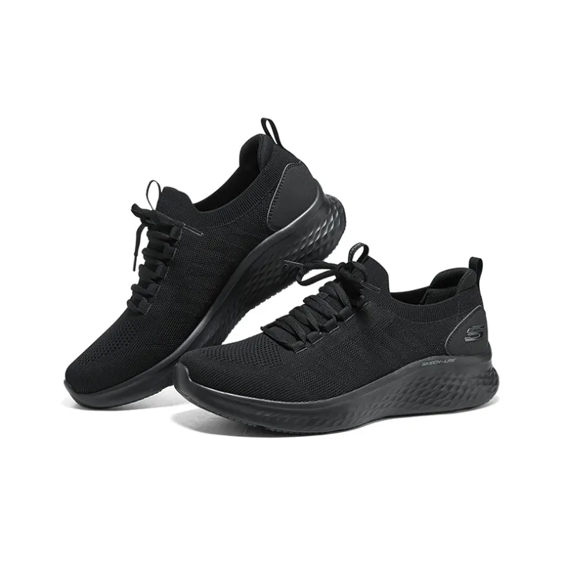 Skechers Skech Lite Pro Cushioning Anti Slip And Wear Resistant Low Top Casual Running Shoes Men's Black-3