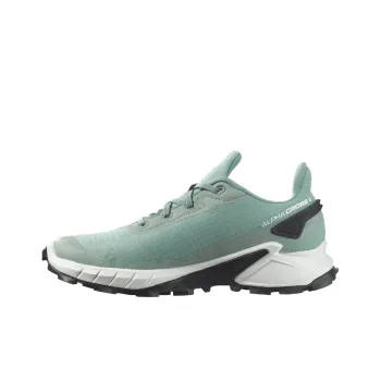 SALOMON Alphacross 4 Cushioning, Wear Resistant Low Top Running Shoes Women's Green