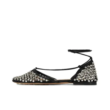 Bottega Veneta Stretch Casual Single Shoes Women's Black