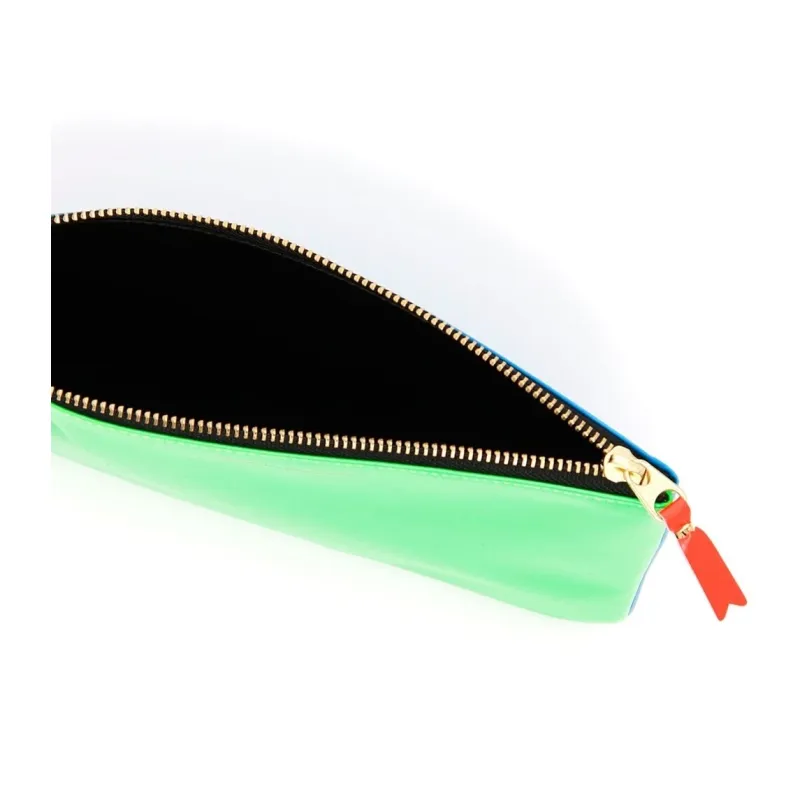 CDG Leather Clutch Regular Women's Green-4