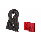 Dark Gray Solid Color Scarves+New Year Gift Box Sets