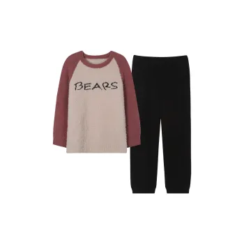 Sha Qian Pajama Set Autumn And Winter Season Women's Purple