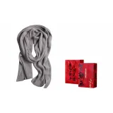 Light Gray Solid Color Scarves+New Year Gift Box Sets