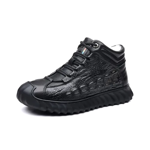 Cachiotti Men's Casual Shoes Men Mid-Top Black