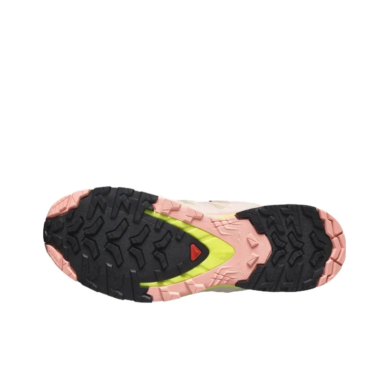 SALOMON XA Pro 3D V9 Cushioning Wear Resistant Low Top Outdoor Shoes Women's Beige Pink-4