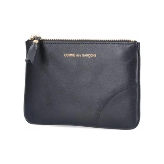 CDG Grain Leather Wallet Regular Women's Black-3