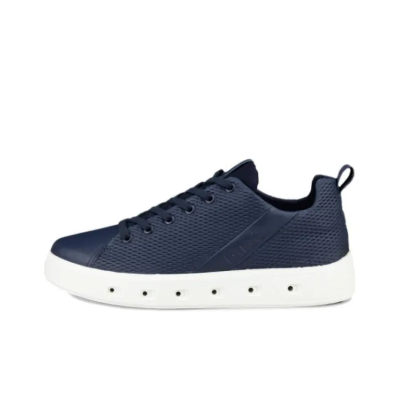 Ecco Skateboard Shoes Men Low-Top Blue POIZON