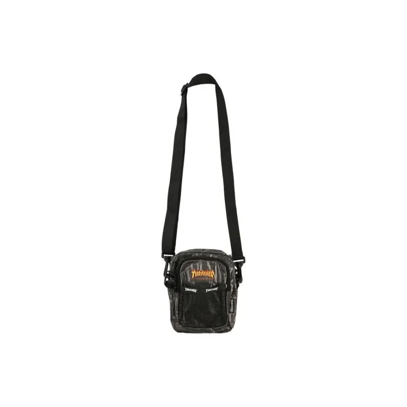Thrasher Polyester Shoulder Bag Crossbody Bag Regular Unisex Black-0