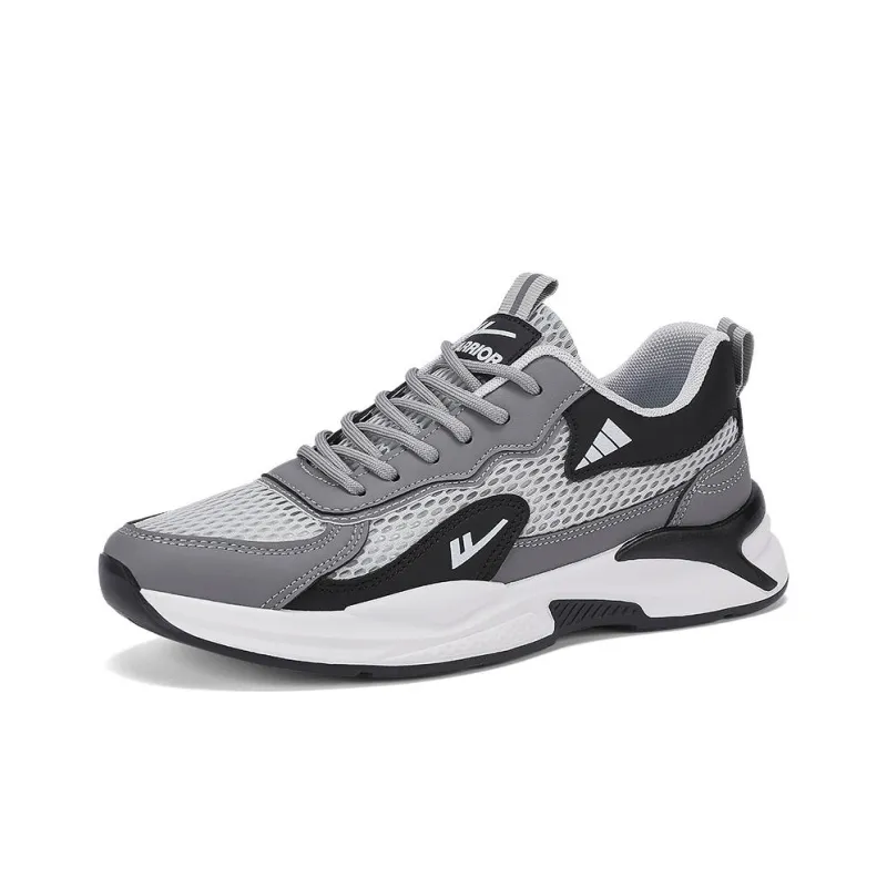 Warrior Anti Slip Wear Resistant Low Top Casual Shoes Men's Gray Black-1