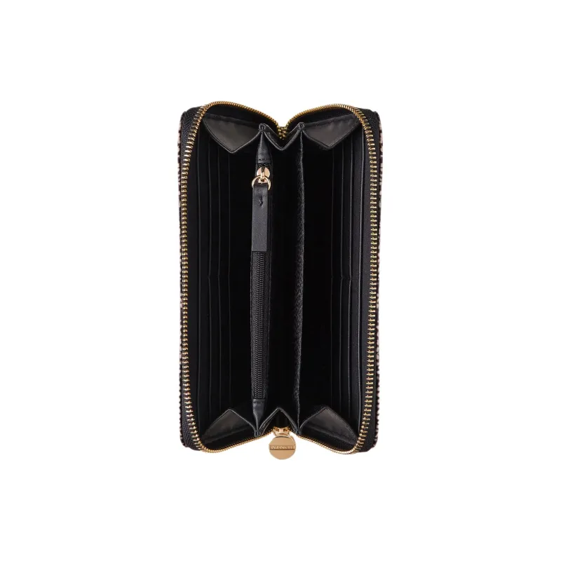 BORBONESE Polyester Wallet Women's Beige/Black-4