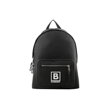 Burberry Nylon Backpack Unisex Black