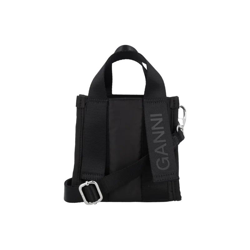 GANNI Polyester Tote Bag Shopping Bag Mini Women's Black-2