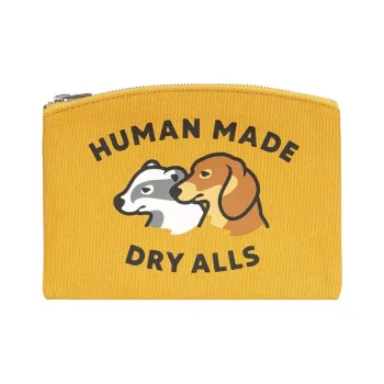 HUMAN MADE Cotton Canvas Bank Bag Canvas Bag Clutch Women's Yellow